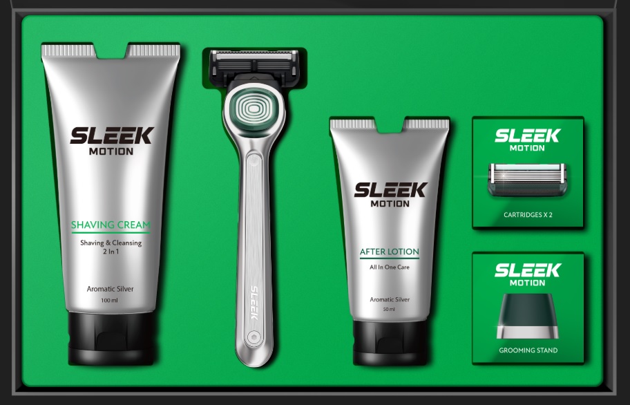 [도루코] 슬릭 런칭 기획 세트 (면도기+면도날 3개+쉐이빙 크림/로션+스텐드)