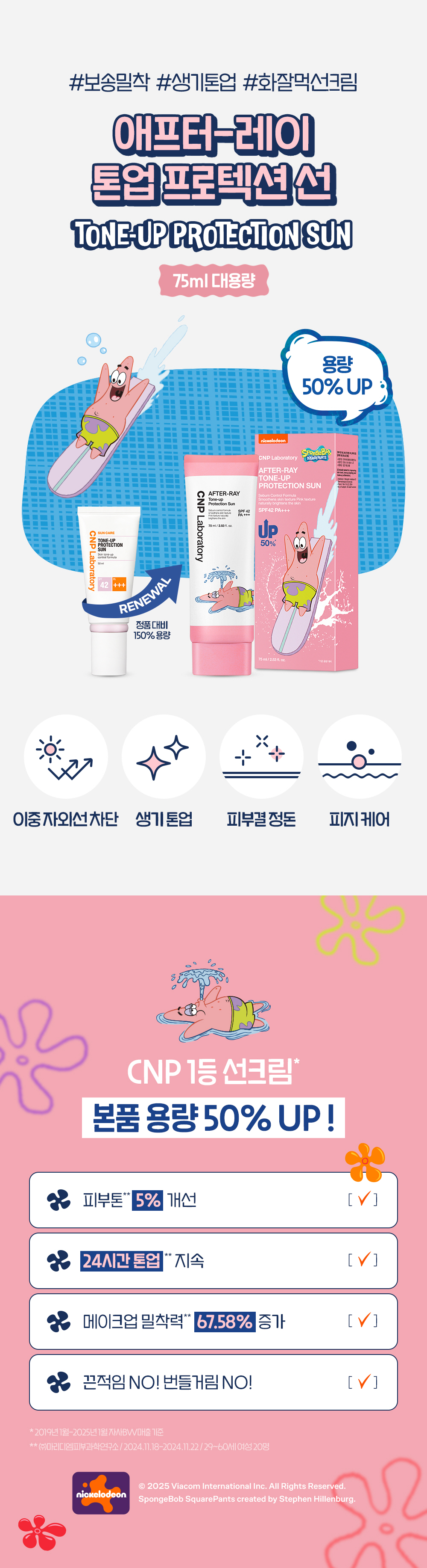 (상세페이지) CNP 스폰지밥 콜라보 에디션_애프터 레이 톤업 프로텍션 선.jpg